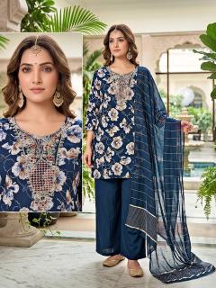 Desi kudi palazo 3pcs double layer kurtis collection wholesale rate online seller